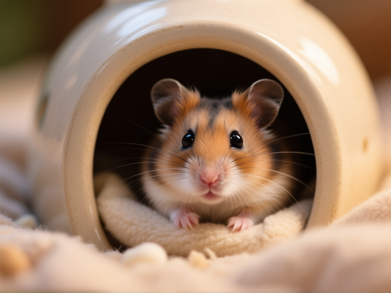 The Importance of Hiding Spots: Creating Secure Burrows for Hamsters