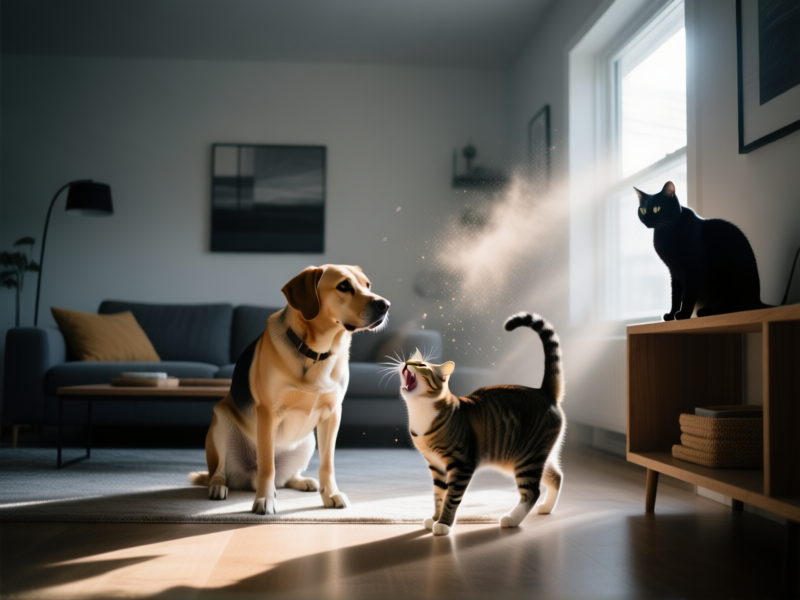Using Pheromone Diffusers to Promote Calm in a Multi-Pet Home