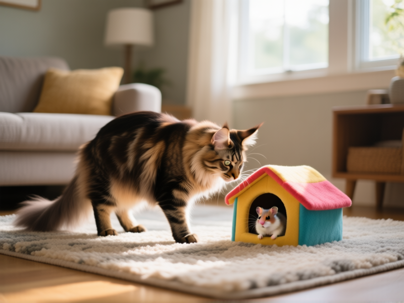 Scent Swapping Techniques to Familiarize Cats and Hamsters