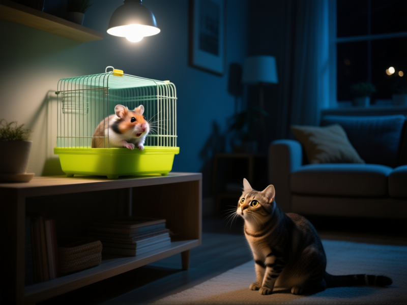 The Role of Lighting: Day/Night Cycles for Hamster Health and Cat Calm