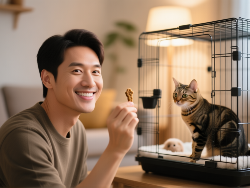 Positive Reinforcement: Training Your Cat to Ignore the Cage