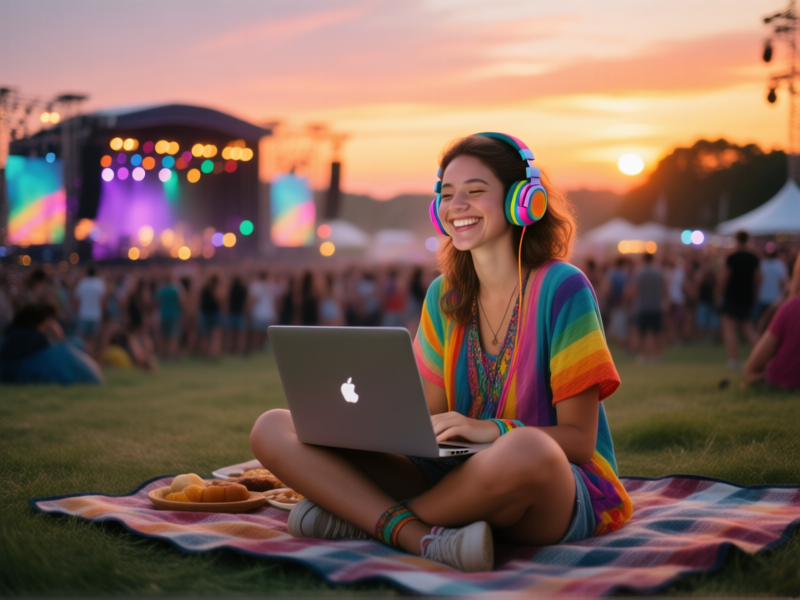 Festival Season as a Nomad: Working Remotely from Music Festivals