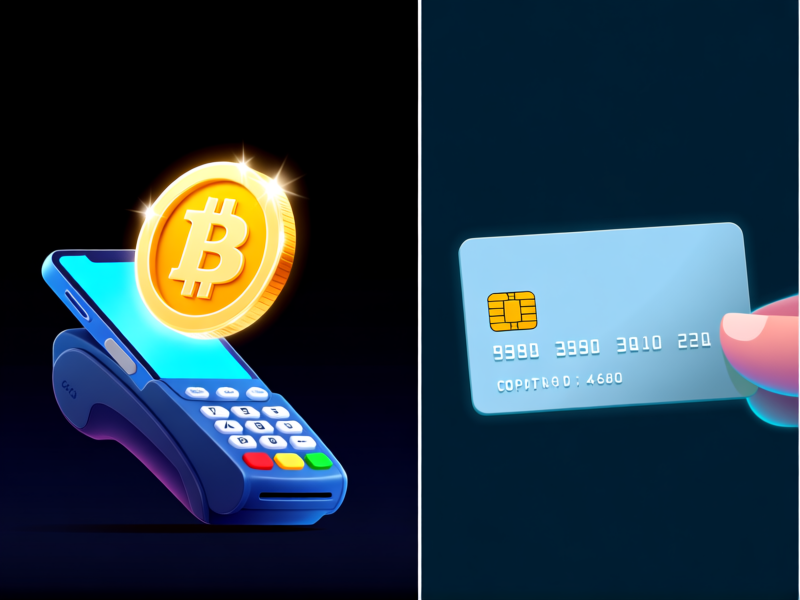 Split-screen visual concept. Left side: a shining, unique encrypted token symbol moving from a phone to a payment terminal. Right side: a dull, static credit card number being copied. Digital art, clean, symbolic, glowing elements, dark background.